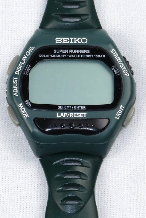 SEIKO SUPER RUNNERS グリーン系 S650-4000 動作未確認 スーパーランナーズ_画像5