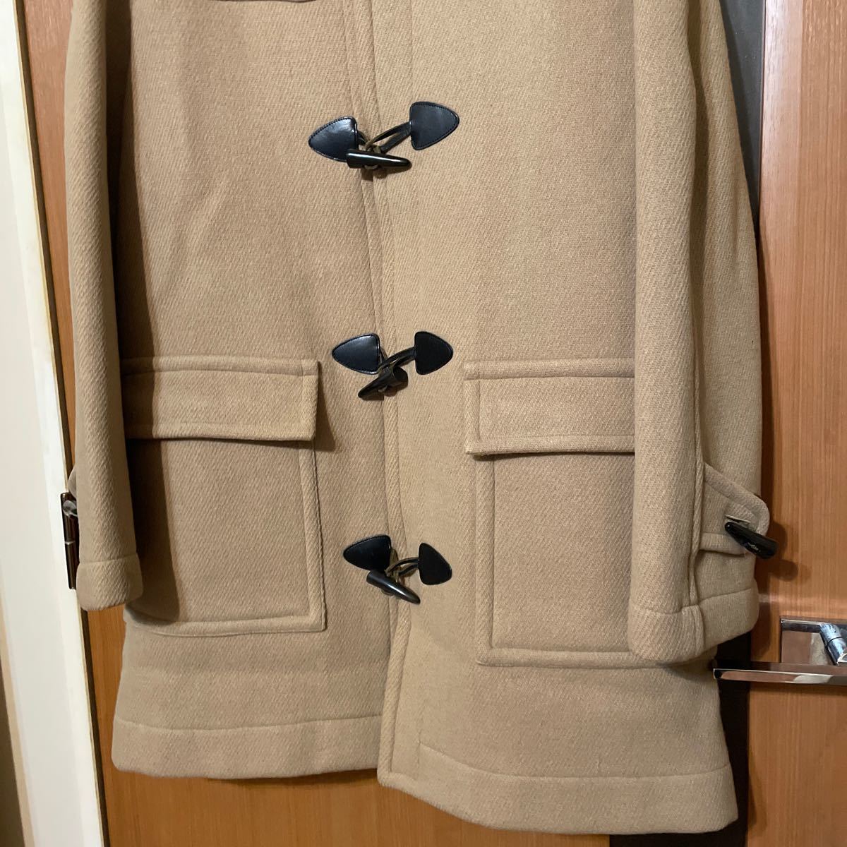  rare archive [LET IT RIDE ] 90s wool duffle coat let ito ride ELTi- L tea reverse side . Street VINTAGE 90 period L