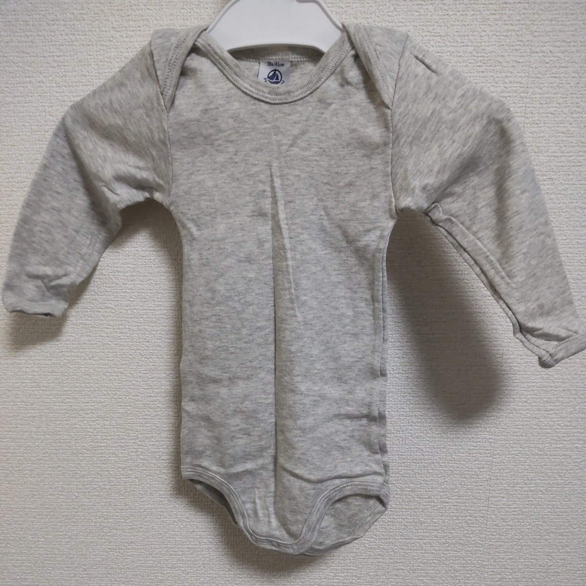 プチバトー　PETIT BATEAU　ロンパース　肌着　18m/81cm　4点セット 　中古_画像4