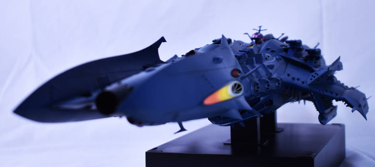 宇宙戦艦ヤマト2199 1/1000 大ガミラス帝国軍 デウスーラ2世 3D出力パーツ 上級者向け_完成見本。オークションには含まれません。