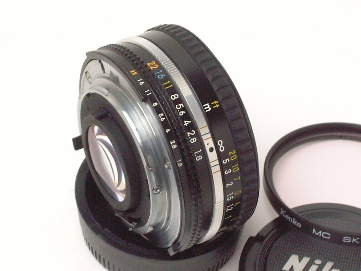 Nikon NIKKOR 50mm F1.8 Ai-s パンケーキタイプ 外観程度良品 （実用美品） 実写確認済_画像3
