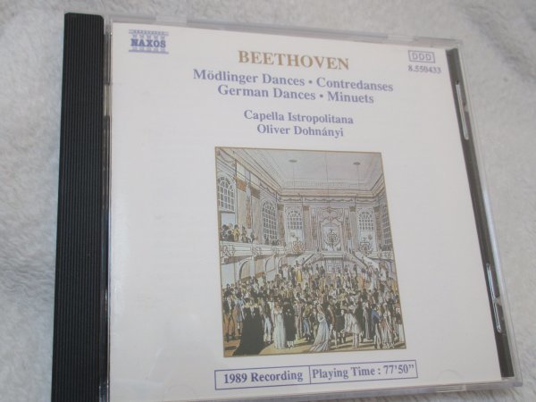 Naxos //　ベートーヴェン：11のメートリンク舞曲／12のドイツ舞曲／12のメヌエット【CD】 カペラ・イストロポリターナ／O ドホナーニ 指揮_画像1