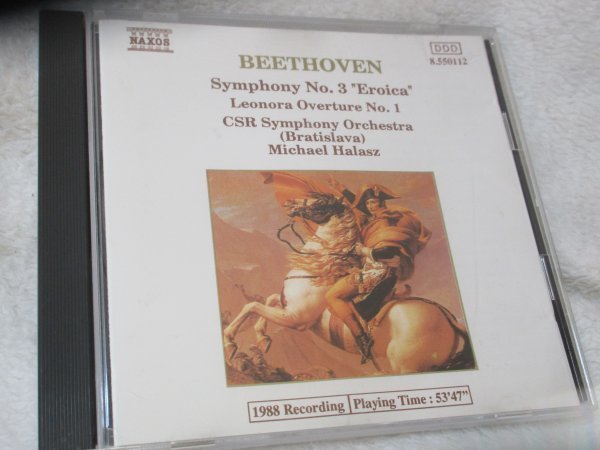 Naxos // ベートーヴェン：交響曲第3番「英雄」／序曲「レオノーレ」第1番【CD】 スロヴァキア放送響／ミヒャエル・ハラース （指揮）の画像1