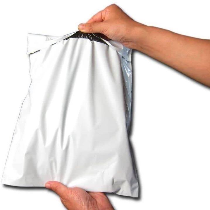 宅配ビニール袋 100枚セット 梱包袋 ゆうゆうメルカリ便 白 激安 ポリ袋 梱包資材 梱包袋 防水袋 ラッピング_画像2