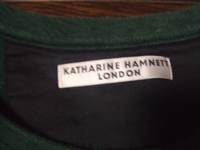 ★正規品 日本製 KATHARINE HAMNETT LONDON / ポリコットンスエット / AL(実寸肩幅46身幅54着丈68袖丈65) ★_画像4