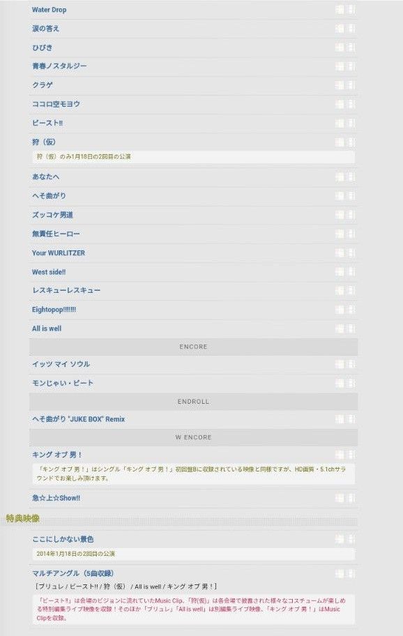 関ジャニ∞ 関ジャニ エイト LIVE TOUR JUKE BOX BD盤 Blu-ray ブルーレイ ジュークボックス