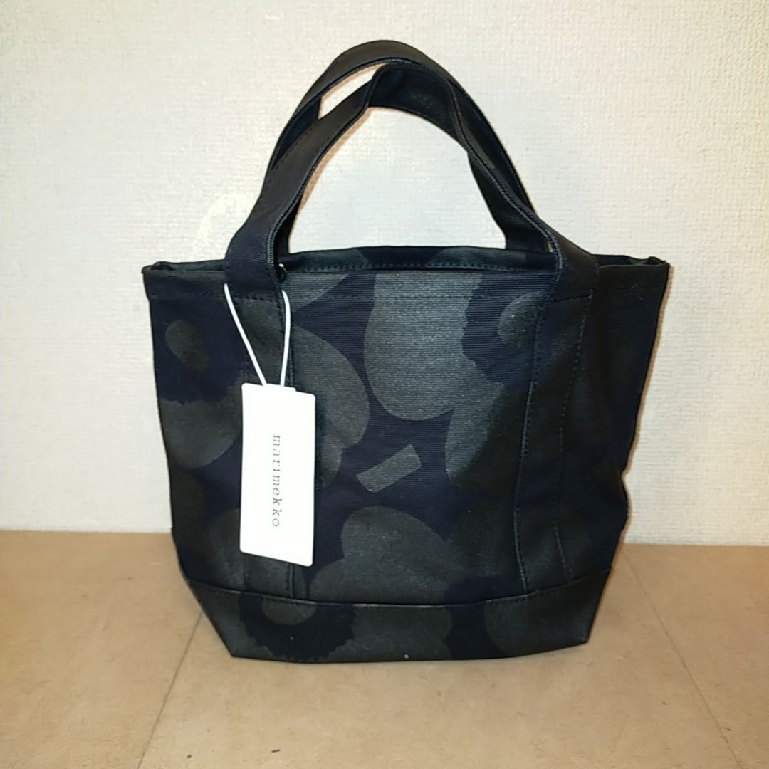 在庫処分 新品未使用 マリメッコ 【marimekko】トートバッグ セイディ / ブラック×グレー
