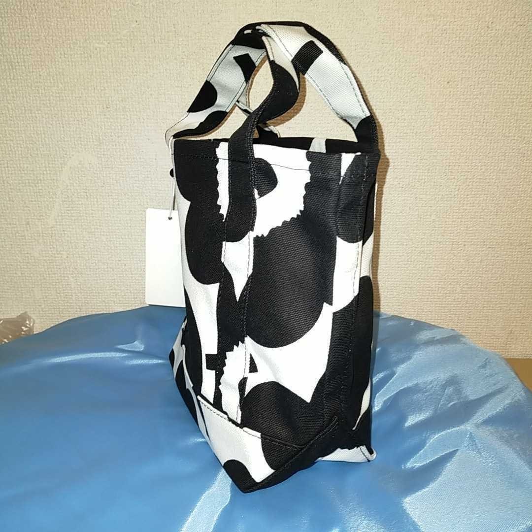 在庫処分 新品未使用 marimekko マリメッコ トートバッグ セイディ / オフホワイト×ブラック