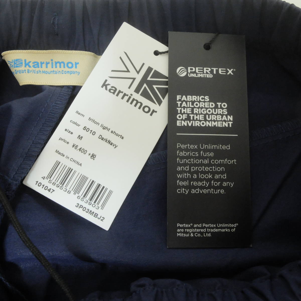 [新品 送料込] メンズM カリマー トライトン ライト ショーツ karrimor Triton Light Shorts 3P03MBJ2 ダークネイビー _画像6