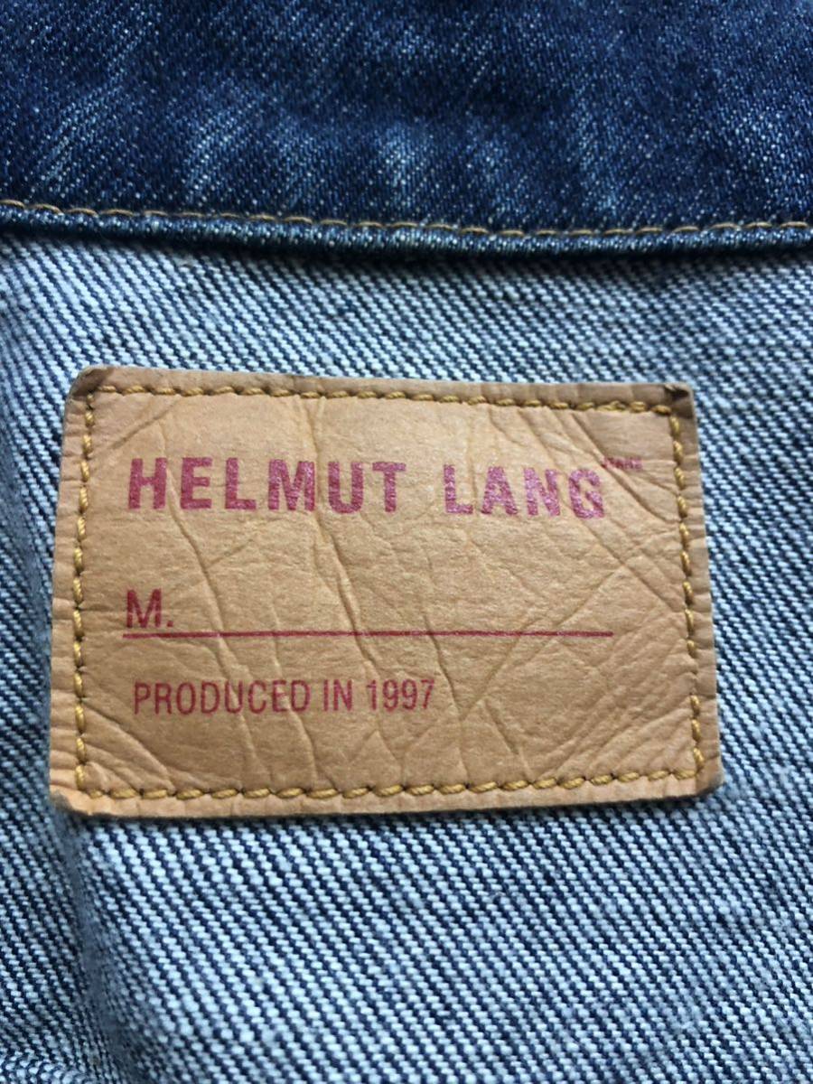 HELMUT LANG 1997 Archive 2nd Type Denim Jacket ヘルムートラングデニムジャケット セカンド ジージャン 90s アーカイブ 本人期　46 _画像3