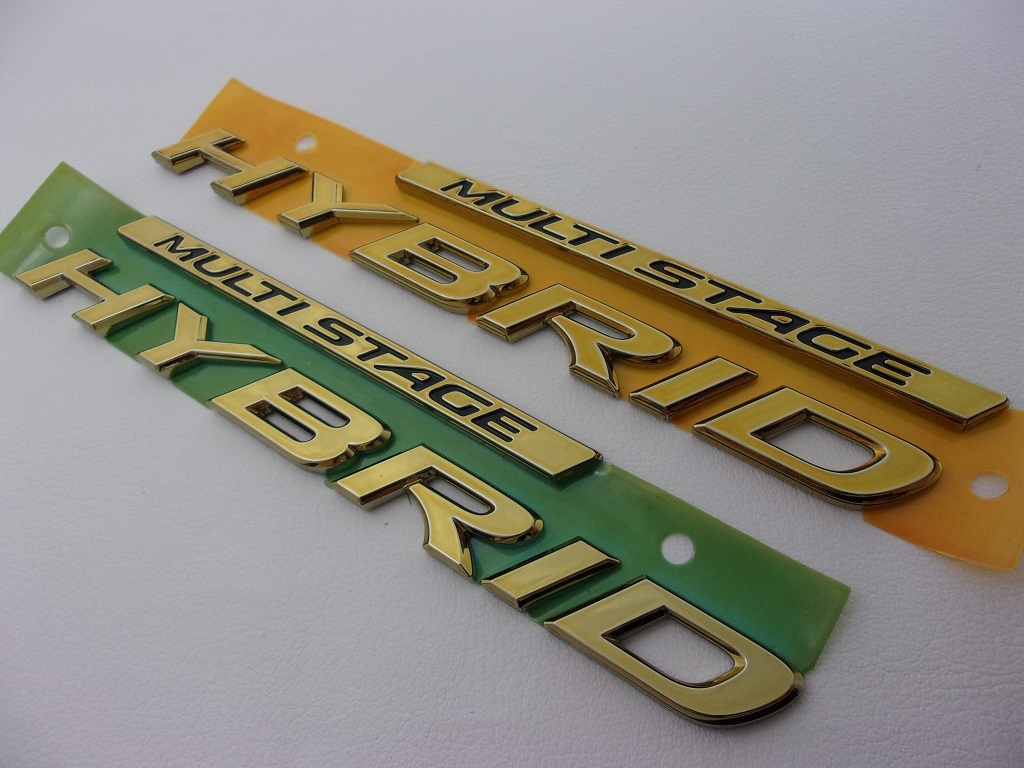 7to отдых [ LEXUS VXFA 50/55 серия ] действующий Lexus LS500 premium Gold HYBRID эмблема ( левый и правый в комплекте )