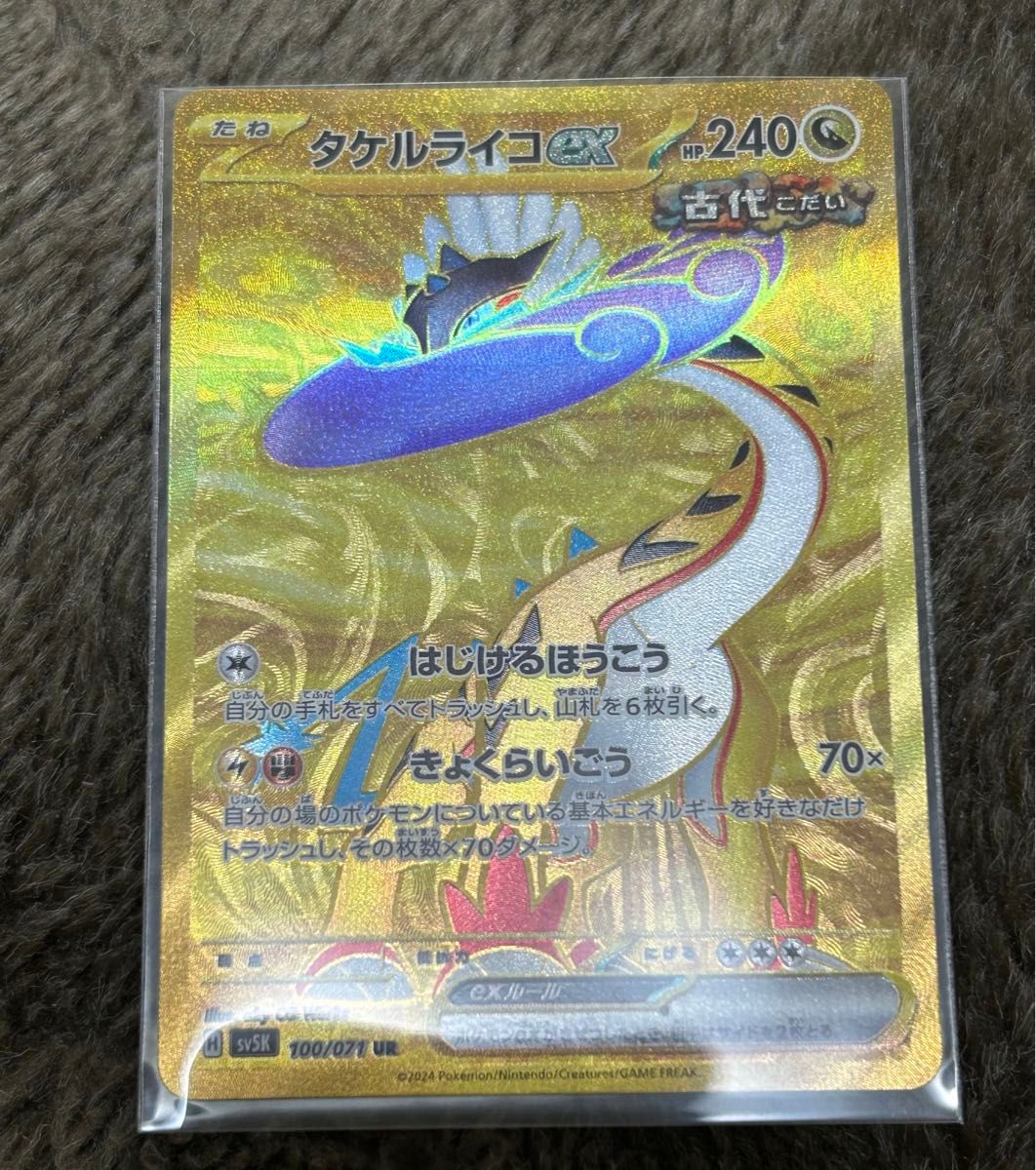 ポケモンカードゲーム タケルライコex UR ワイルドフォース ポケモンカードゲーム タケルライコex UR ワイルドフォース