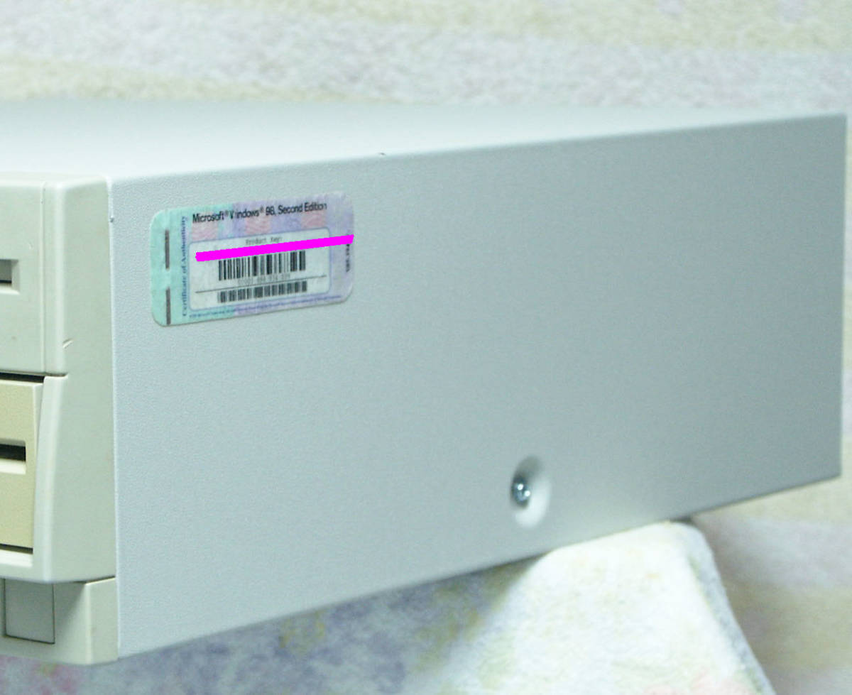 【新春セール】 完全整備品 PC-9821Xe10 ( AmDX4 / 32MB / 4.3GB / FDD-3.5x1,5.25x1 / SCSI / LAN) ソリッドコンデンサ - 16_製品外観２(現品の写真です)