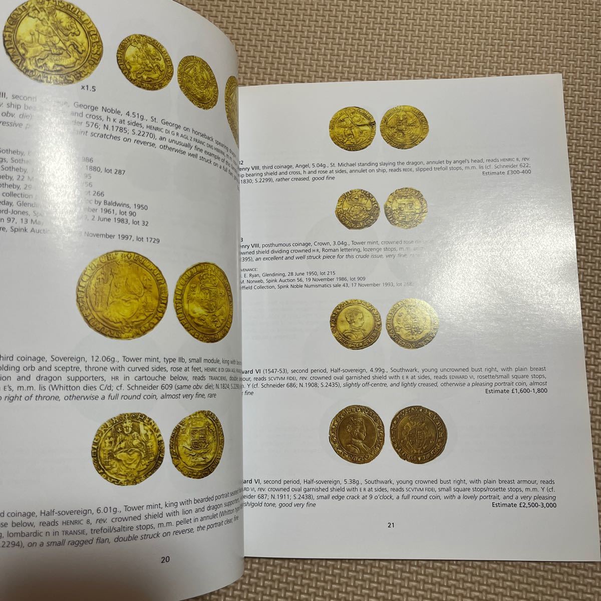 SPINK THE SAMUEL KING COLLECTION OF HIGHLY IMPORTANT ENGLISH GOLD COINS 2005 カタログ コイン メダル 硬貨 金貨 コレクションの画像3