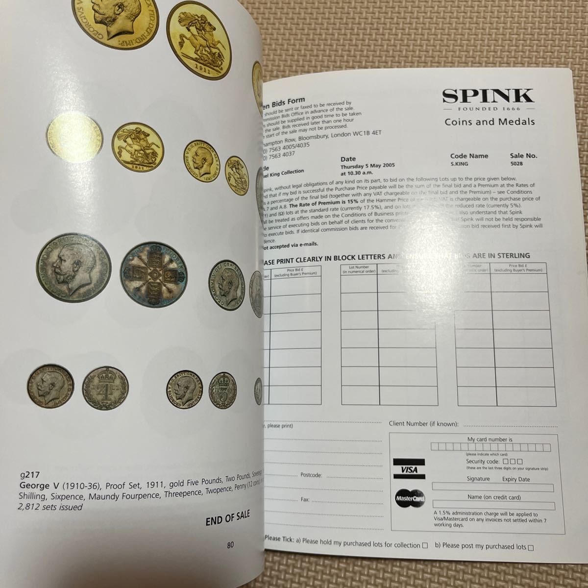 SPINK THE SAMUEL KING COLLECTION OF HIGHLY IMPORTANT ENGLISH GOLD COINS 2005 カタログ コイン メダル 硬貨 金貨 コレクションの画像6