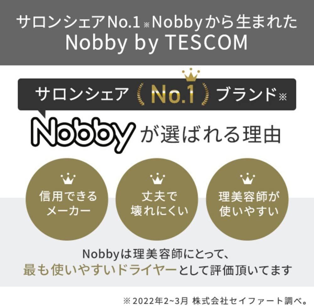 テスコム Nobby by TESCOM NIB300A-H グレー プロフェッショナルプロテクトイオン 軽量 ラク抜きプラグ 2年保証 未使用展示品#3 送料無料_画像6