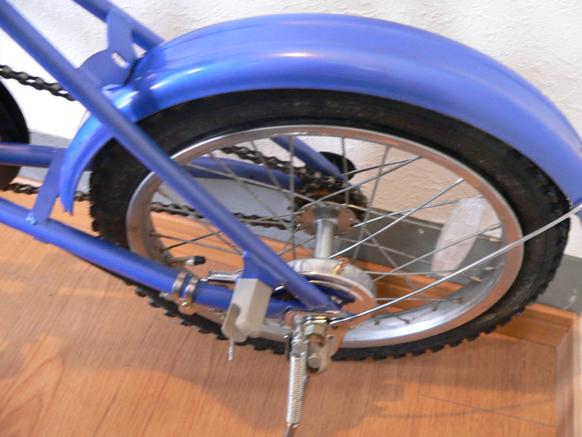 【3535】#中古現状品　折り畳み自転車　メーカー　アルゴ　サイクリング　通勤　ブルー　青　タイヤパンク_画像4