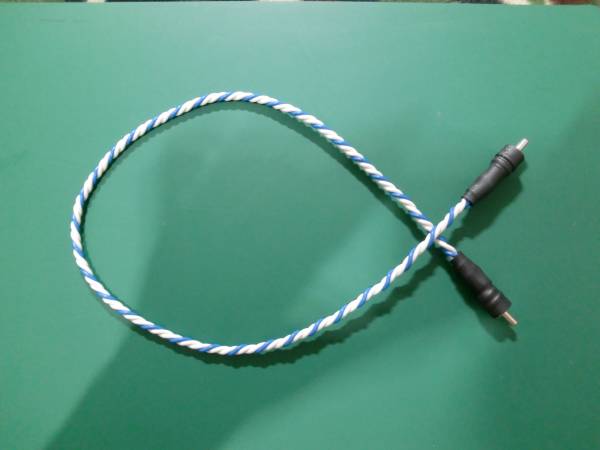 present Studio only!# high purity copper single line # less handle da. digital RCA cable 1m 1 pcs # image for . demonstration # single line. Special made 3 core twist structure # non-circulation goods #1m. 