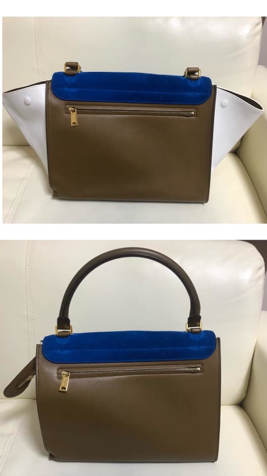 ★CELINE★セリーヌ★トラペーズ★２way★ハンドバック★ショルダーバッグ★トートバッグ★バイカラー★_画像7