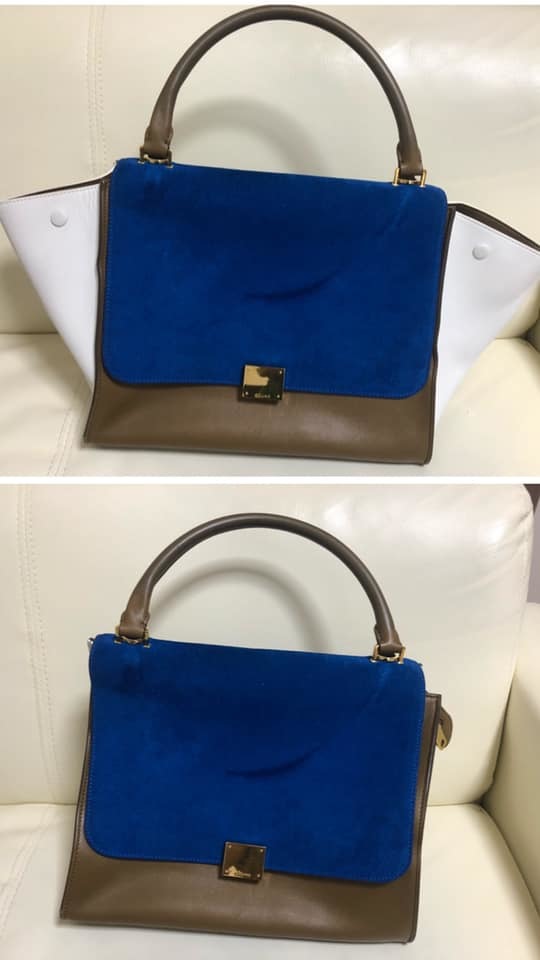 ★CELINE★セリーヌ★トラペーズ★２way★ハンドバック★ショルダーバッグ★トートバッグ★バイカラー★_画像1