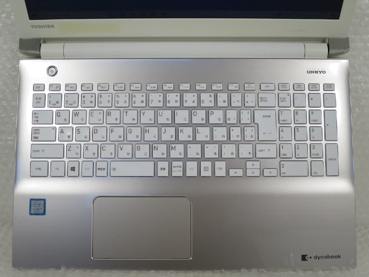●●【難あり】東芝 TOSHIBA dynabook T65/DG / i7-7500U / 8GBメモリ / 250GB SSD / 15.6型 / Windows 10 Home【 ITS JAPAN 】_画像3