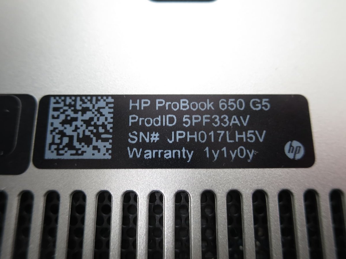 ●●HP ProBook 650 G5 / i5-8265U / 8GBメモリ / 250GB SSD / 15.6型 / Windows 11 Pro【 中古ノートパソコン ITS JAPAN 】_画像10