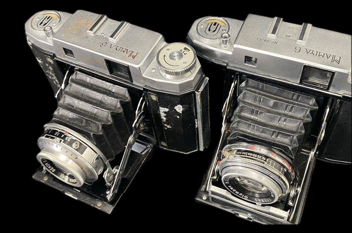 AZ-361 マミヤ MAMIYA-6 AUTOMATIC 2台 現状品 D.ZUIKO F.C. f=7.5cm 中判フィルムカメラ 蛇腹 カメラ SEKOR S.1:3.5 F=7.5cm SETAGAYA _画像5