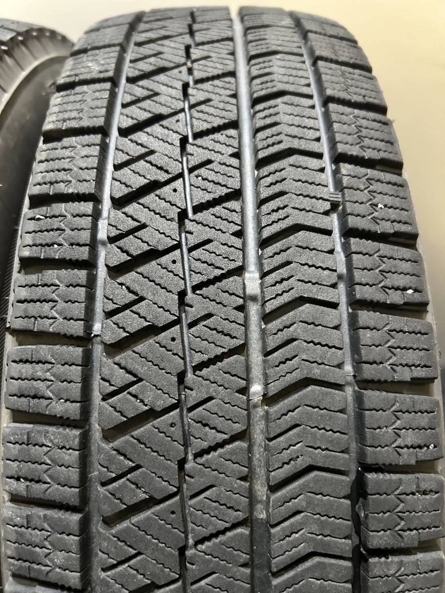 175/70R14 BRIDGESTONE/VRX2 21年製 トヨタ ヤリス 純正 スチール 14インチ 5.5J ＋40 100 4H スタッドレス 4本 アクア (2-E808)_画像9