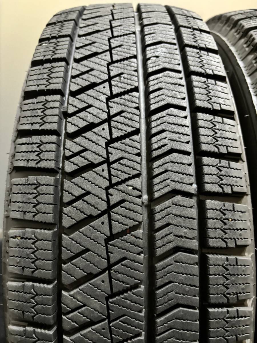 175/65R15 BRIDGESTONE/VRX2 21年製 トヨタ 純正 スチール 15インチ 5.5J ＋39 100 4H スタッドレス 4本 アクア ポルテ (南2-E815)_画像6