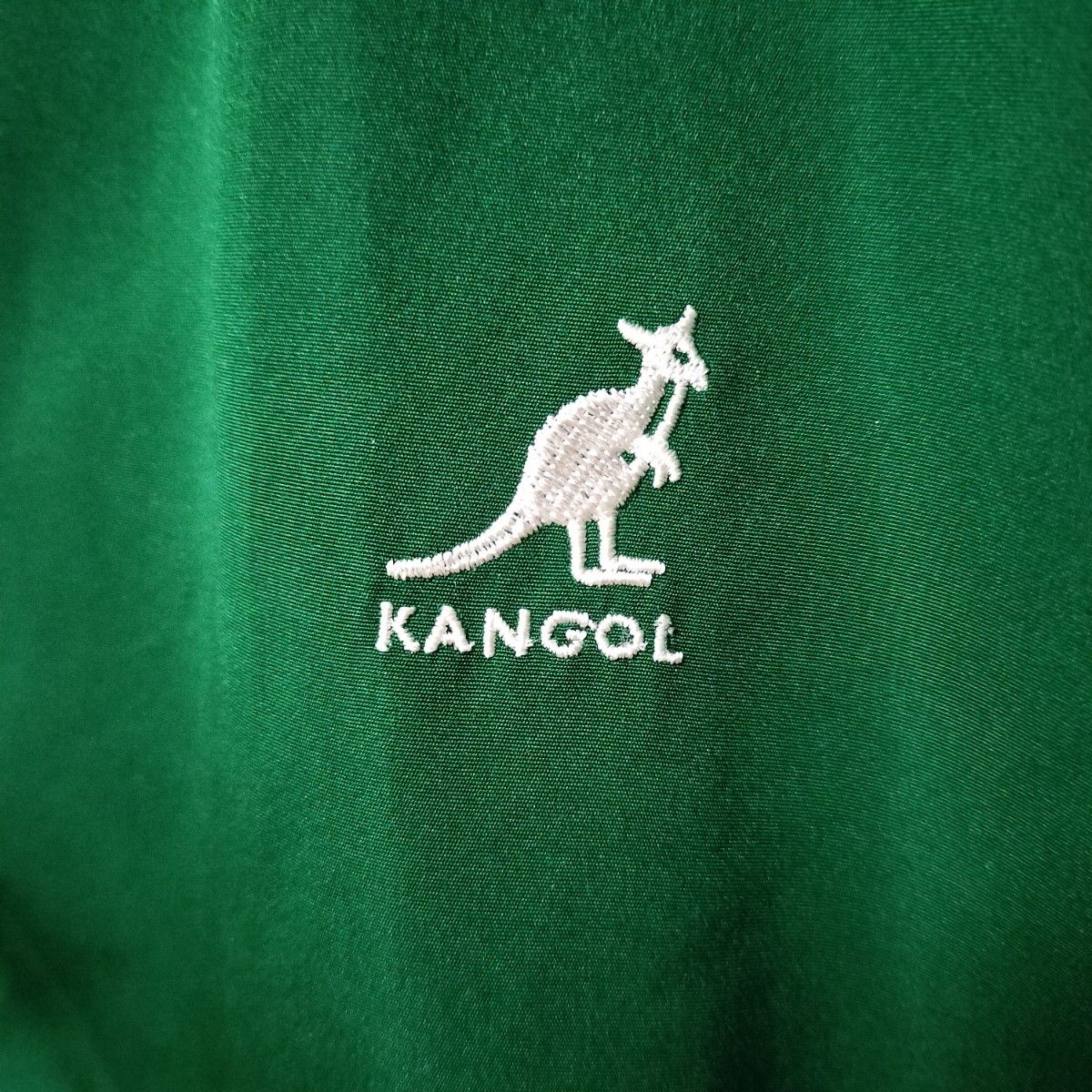 KANGOL 緑 ブルゾン カンゴール ゆるダボ ナイロンジャケット メンズL ウィンドブレーカー