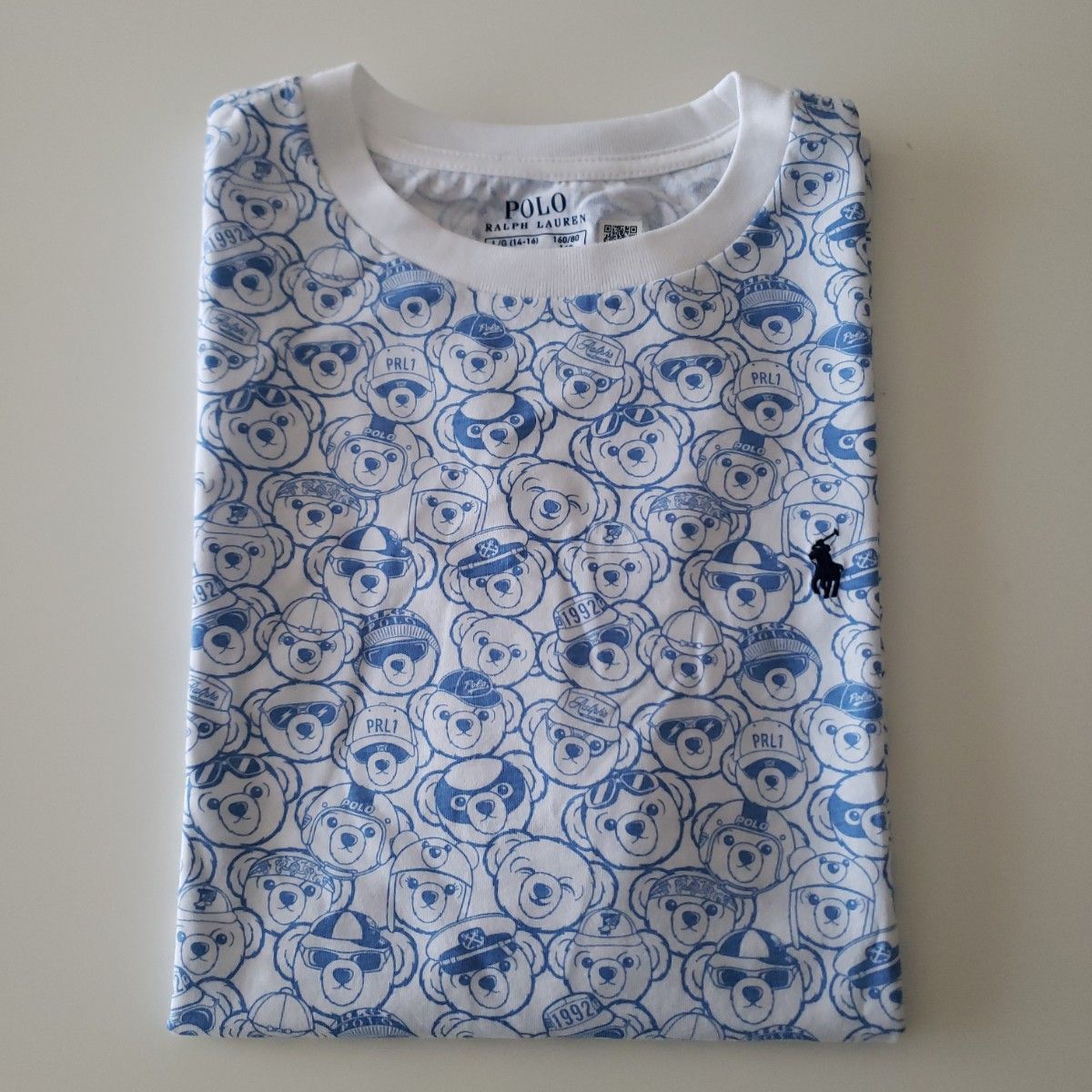 【新品タグ付き】RALPH LAURENポロベアTシャツ ボーイズ160㎝レディースS～M珍しいポロベアTシャツ