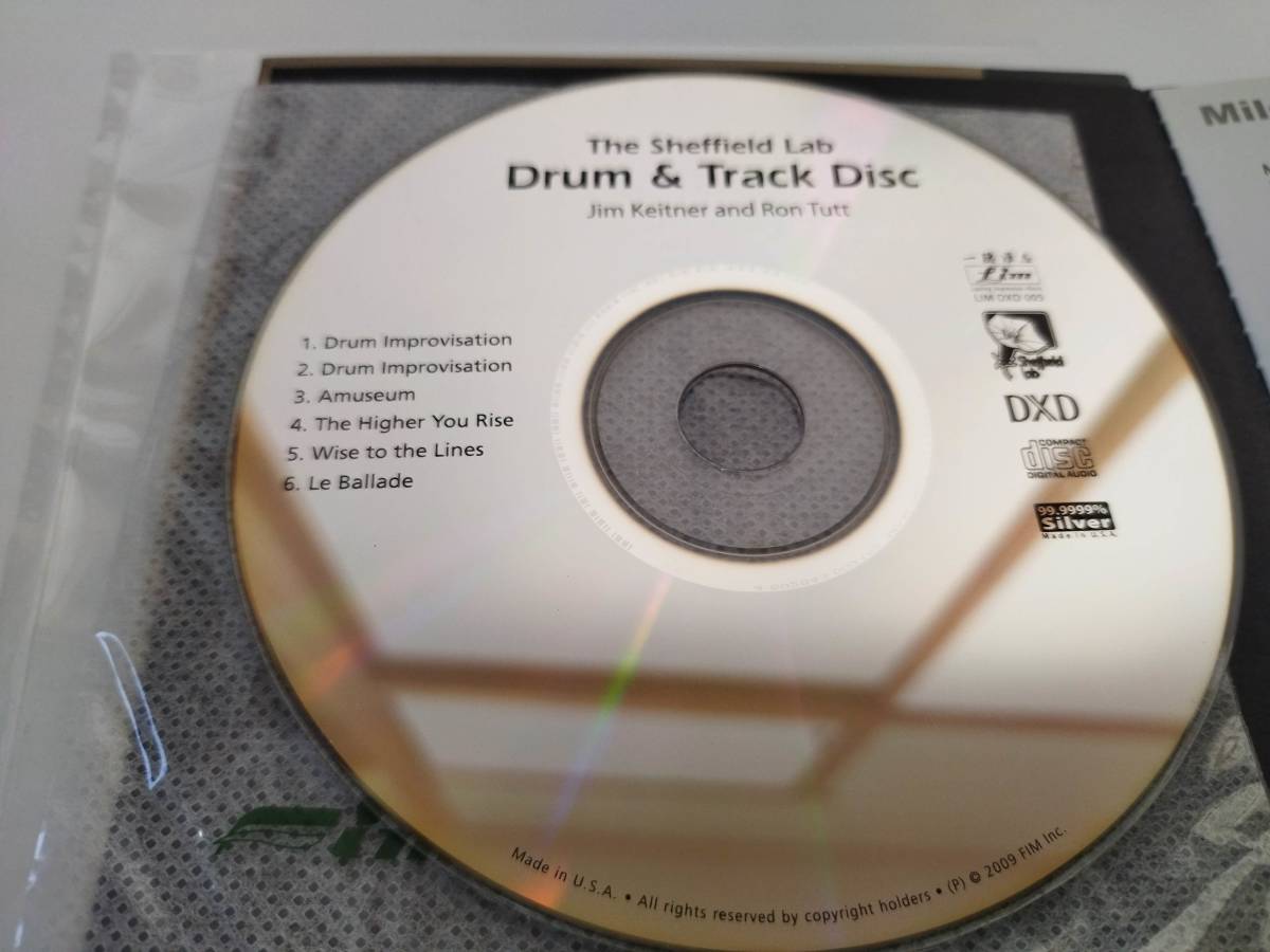美品・貴重 The Sheffield Lab シェフィールド・ラボ Drum&Track Disc オーディオチェックCD 高音質 LIM DXD 005 紙ジャケ_画像3