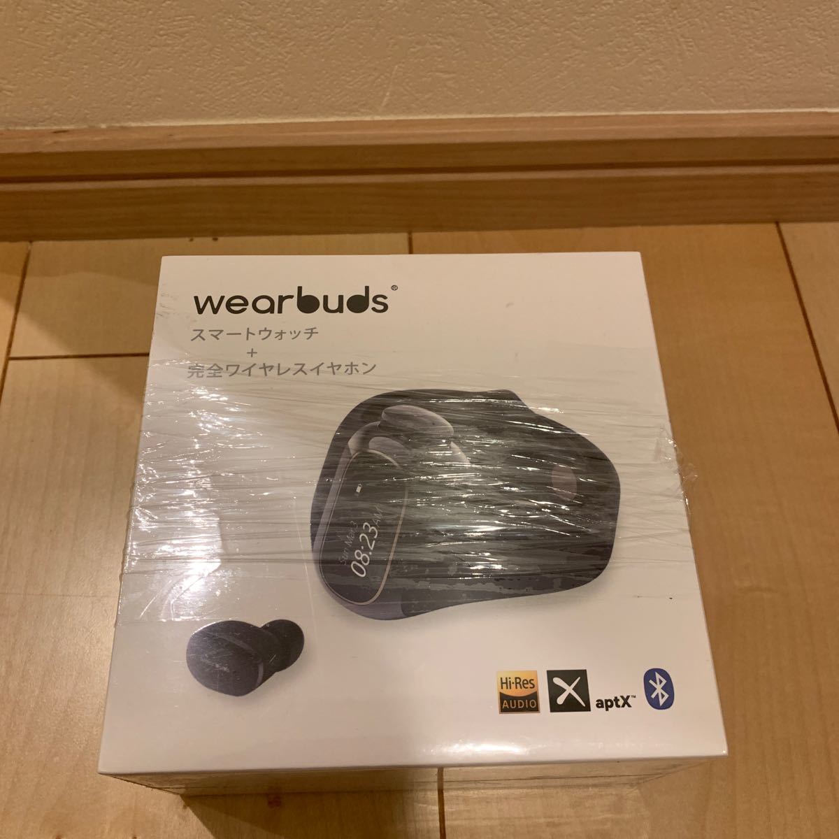 Wearbuds AI-W20 完全ワイヤレスイヤホン一体型スマートバンド イヤホン bluetooth Hi-Fi音質 マイク通話 AptX/AAC/SBC スマートウォッチ