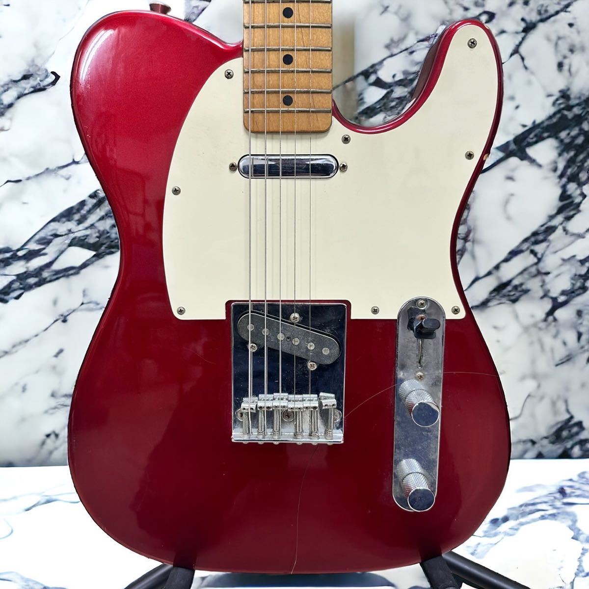 【K108】格安スタート！ Fender エレキギター フェンダー JAPAN テレキャスター TELECASTER アンプ音出し確認 ソフトケース_画像2