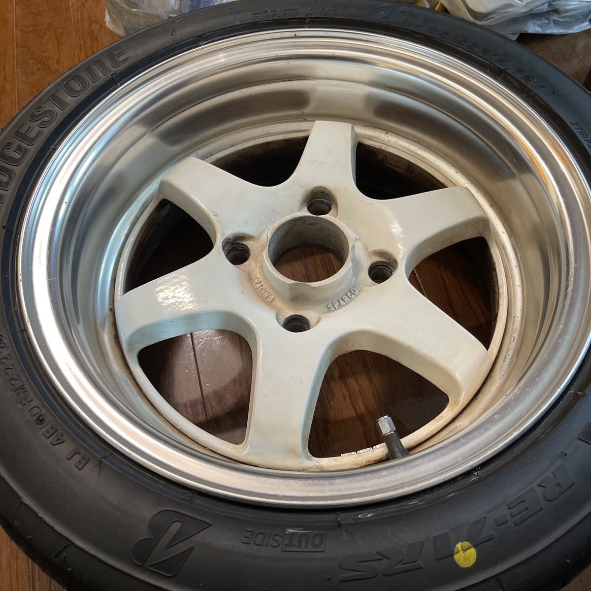 スパルコホイール ４本セット RE-71RS 165/55/14 6×14+0 114.3 4穴 BRIDGESTONE ポテンザ　カプチーノ AE86 アルトワークス サニトラなど_画像7