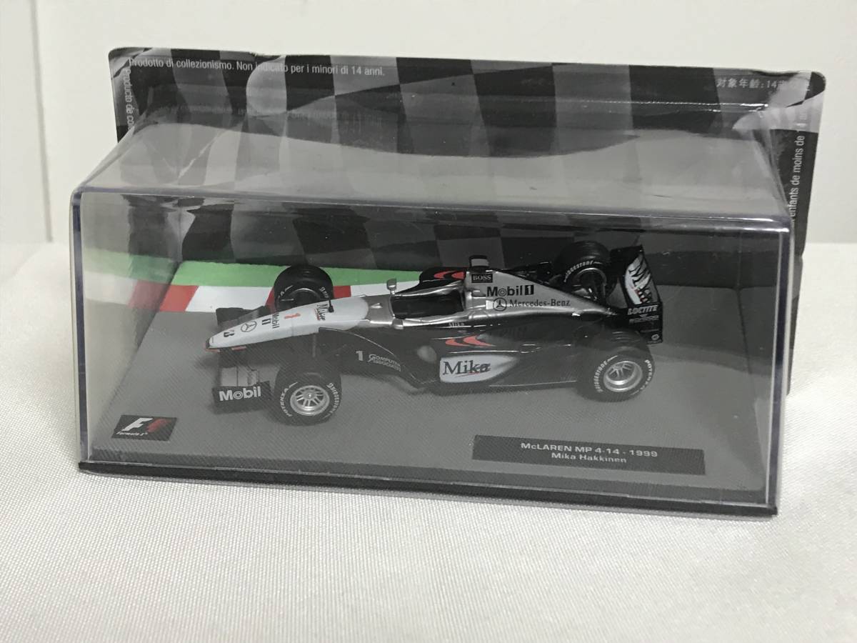 模型未開封♪【F1マシンコレクション】14 McLAREN MP4-14 マクラーレンMP4-14 ミカハッキネン★デアゴスティーニ★送料例 800円/関東 東海_画像1