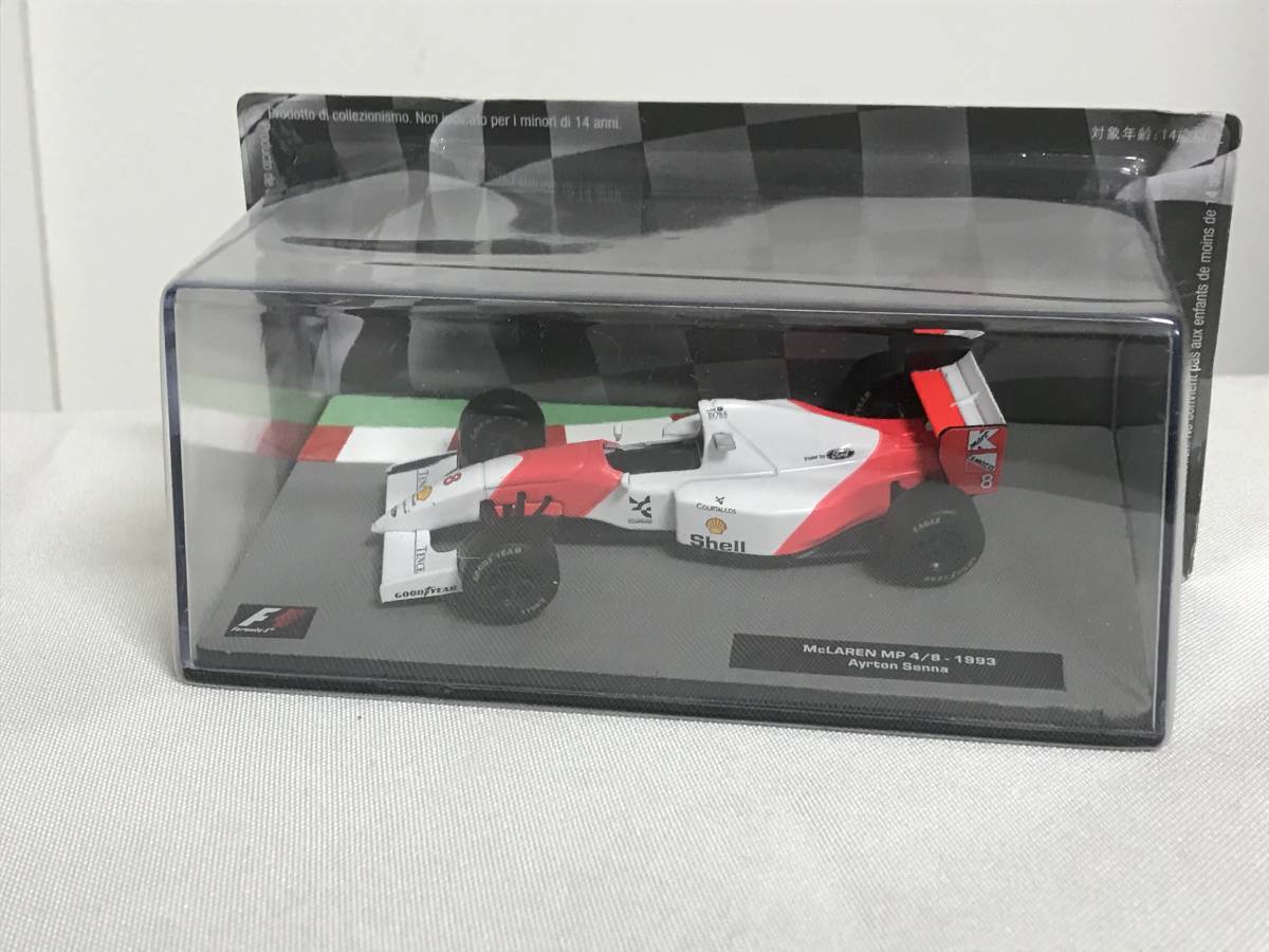 模型未開封♪【F1マシンコレクション】19 Mclaren mp4/8 マクラーレンMP4/8 アイルトン・セナ★デアゴスティーニ★送料例 800円/関東 東海_画像1