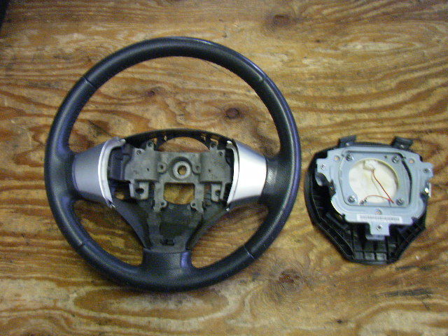  Heisei era 22 year Wagon R stingray DBA-MH23S original leather leather steering gear steering wheel 