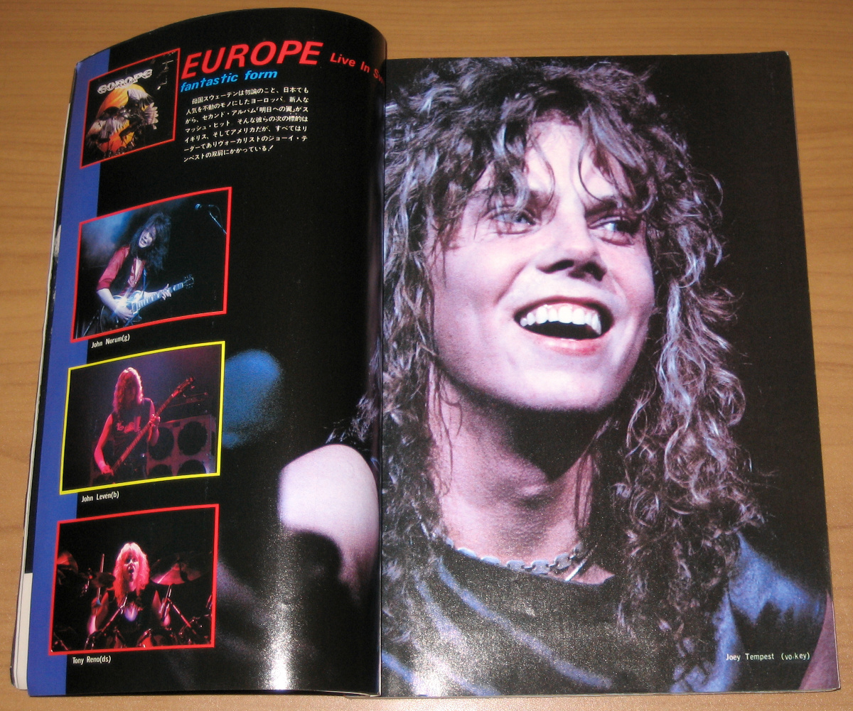 ミュージックライフMUSIC LIFE 1984年7月号 Super Rock 84 In Japan,Summer Rock Festival,NIGHT RANGER,Def Leppard,Ozzy,BON JOVI,EUROPEの画像5