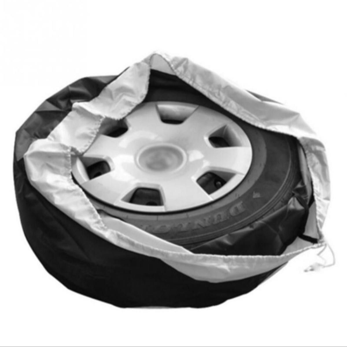 タイヤ収納カバー　収納袋　劣化防止　4枚セット　スタッドレスタイヤ Lサイズ
