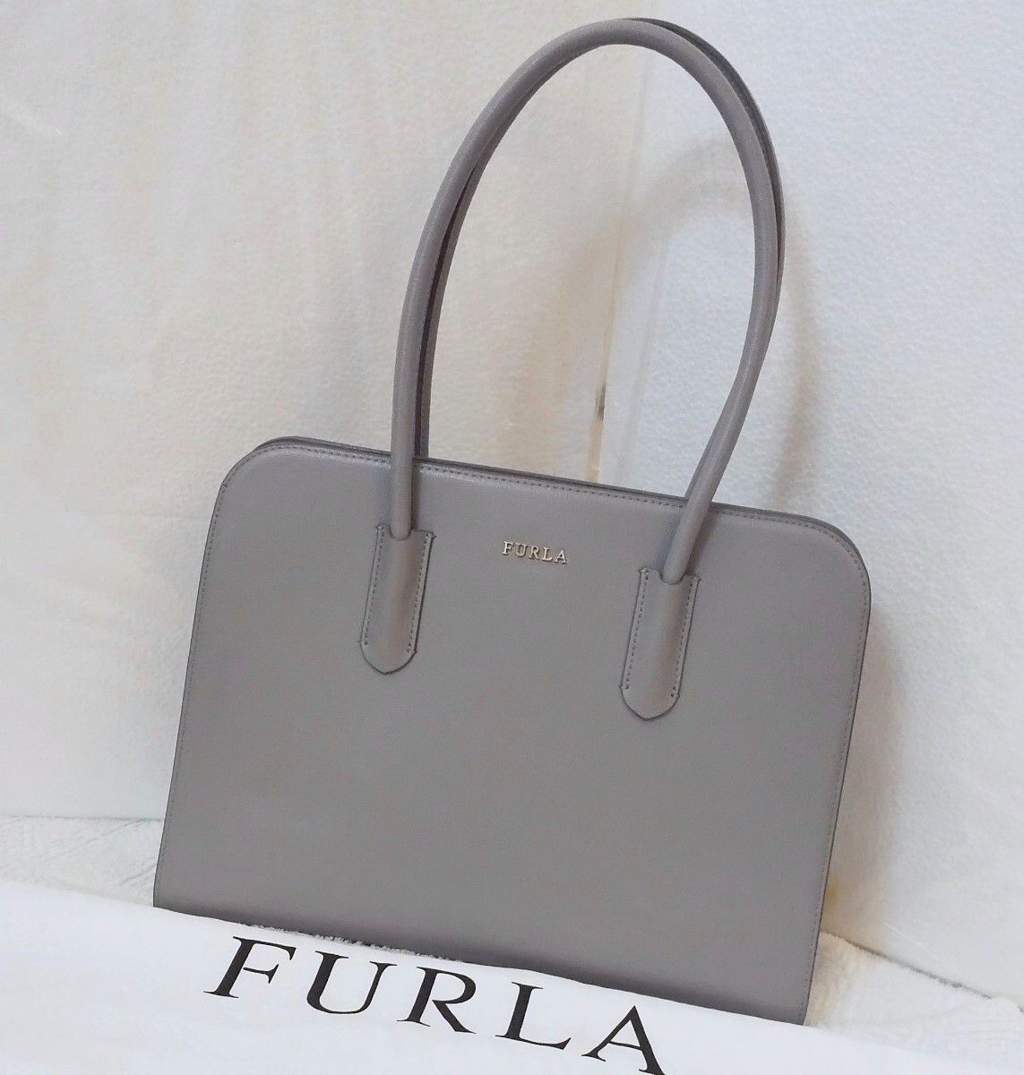 フルラ FURLA トートバッグ 大容量 テッサ レザー グレー 本革