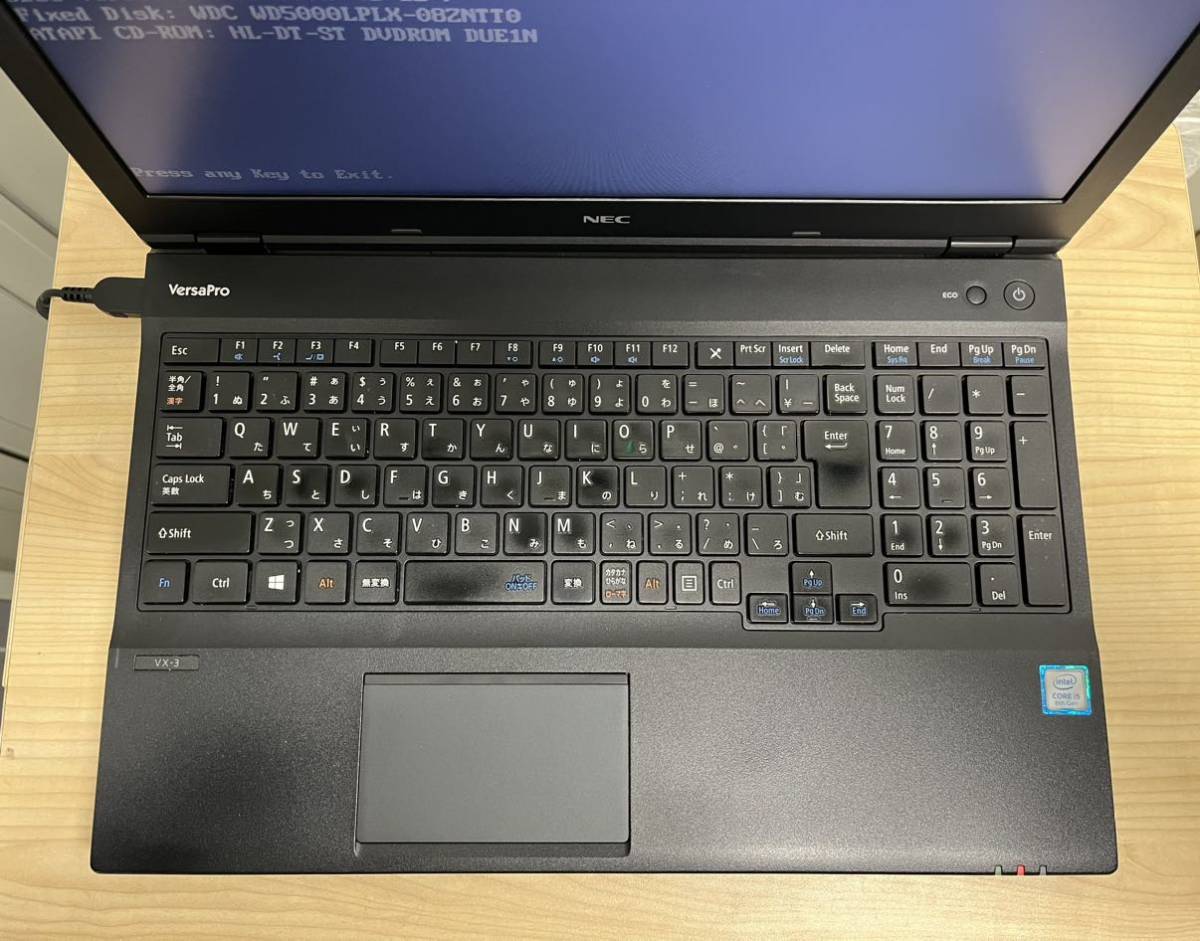 NEC VersaPro VX-3 Core i5-8250U 1.6GHz 8GB HDD500GB 15インチ NEC VersaPro VX-3 Core i5-8250U 1.6GHz 8GB HDD500GB 15インチ