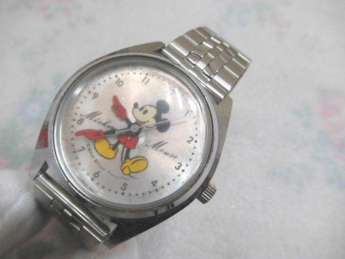希少 SEIKO　セイコー Disney Time Mickey Mouse セイコー ディズニータイム ミッキーマウス 5000-7000 手巻き腕時計1970年代 アンティーク_画像1