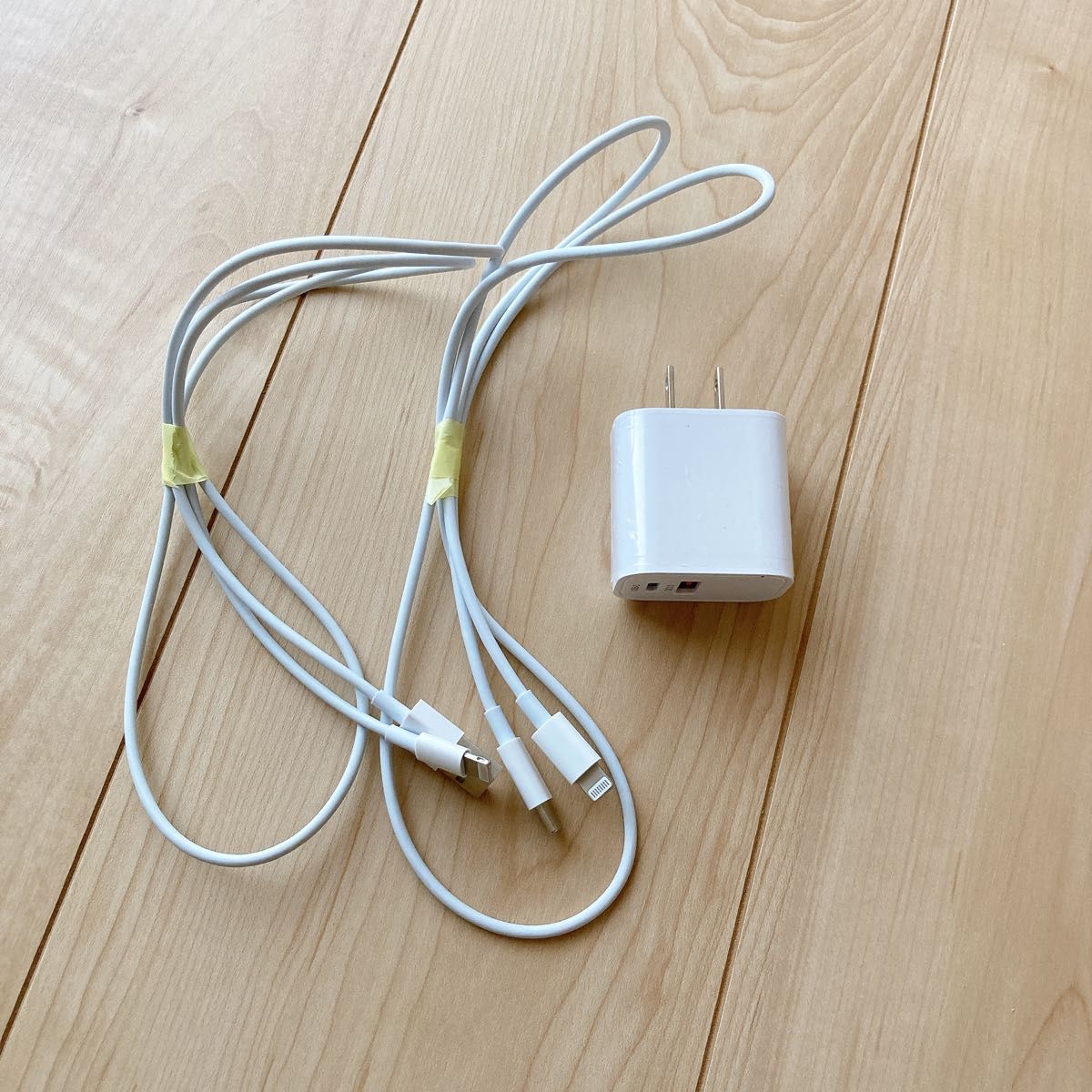 iPhone 充電器 USB-A USB-C Lightningケーブル