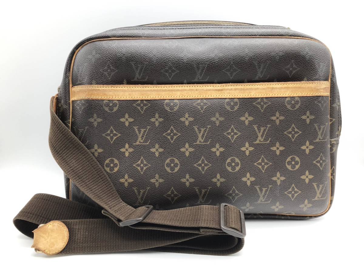 難あり品 ルイヴィトン Louis Vuitton ショルダー バッグ リポーターGM モノグラム M45252 SP0076 ブラウン_画像1