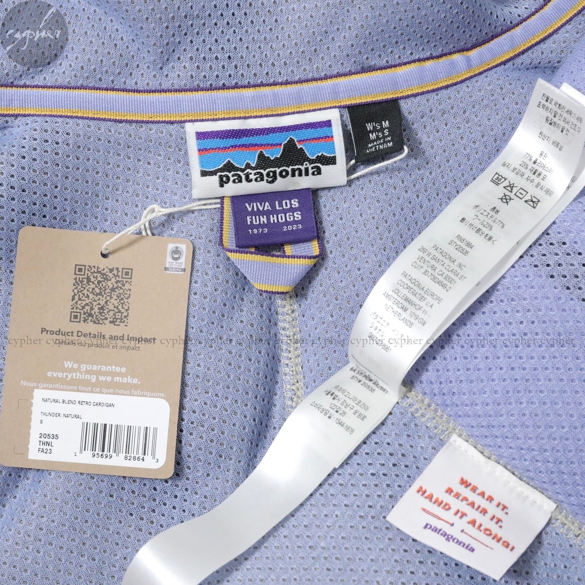 Bibian 比比昂- S 新品23AW パタゴニア50周年記念ナチュラル Bibian 比比昂- S 新品23AW パタゴニア50周年記念ナチュラル