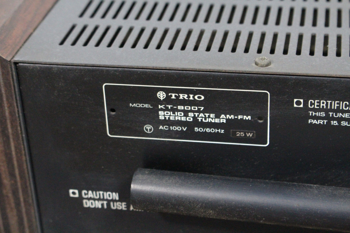 【ト長】TRIO トリオ KT-9007 FM/AM ステレオチューナー ラジオチューナー オーディオ機器 音響機器 IC132IOE22_画像3