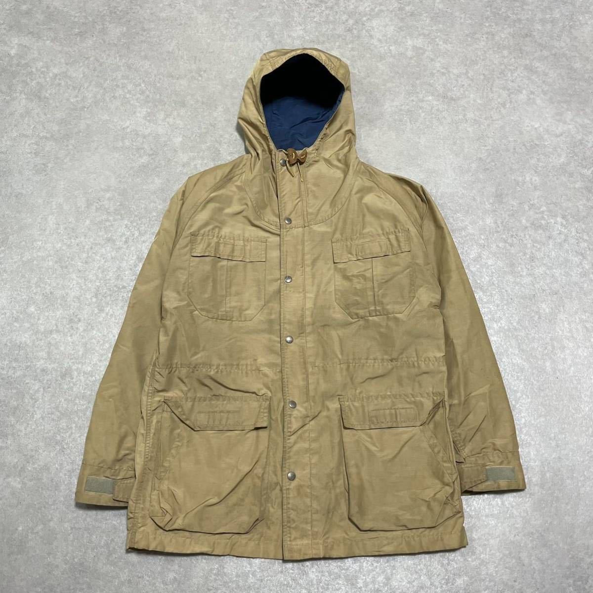 SIERRA DESIGNS Sierra Design 80s triangle Mark tag mountain parka blouson nylon 60/40 beige L size men's old clothes 