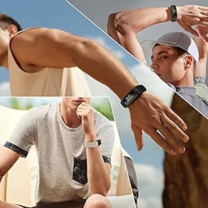 JMIO 2 パック 調節可能な弾性ナイロン スポーツバンド Fitbit Inspire 3/2/1/Inspire HR/In_画像6