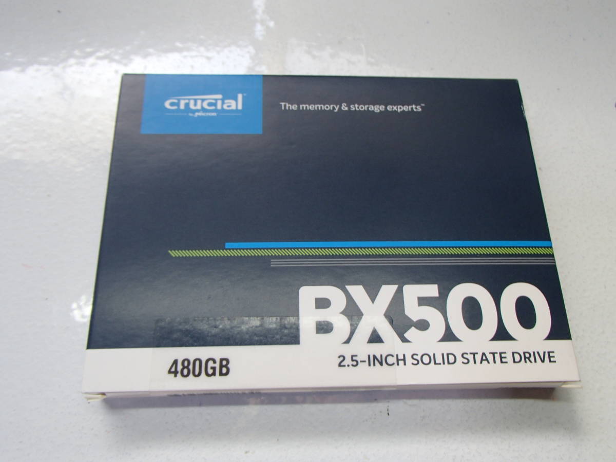 ①、未開封 Crucial クルーシャル SSD 480GB BX500 内蔵型SSD SATA3 2.5インチ 7mm 3年保証 CT480BX500SSD1_画像1